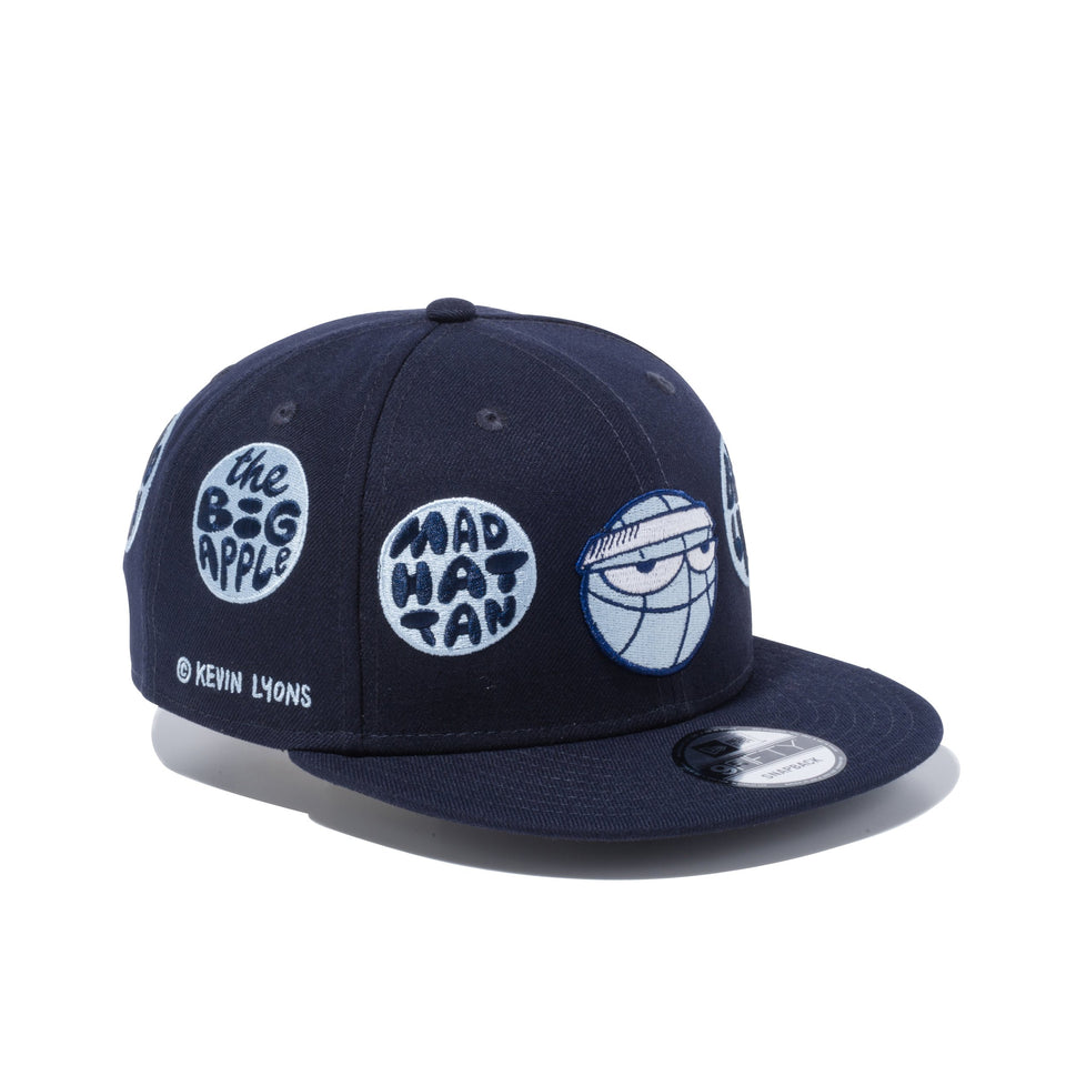9FIFTY Kevin Lyons ケヴィン・ライオンズ オリジナルロゴ ネイビー