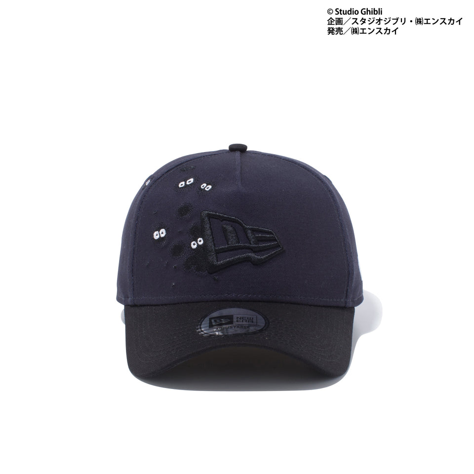9FORTY A-Frame スタジオジブリ作品 となりのトトロ マックロクロスケ フラッグロゴ ネイビー ブラックバイザー