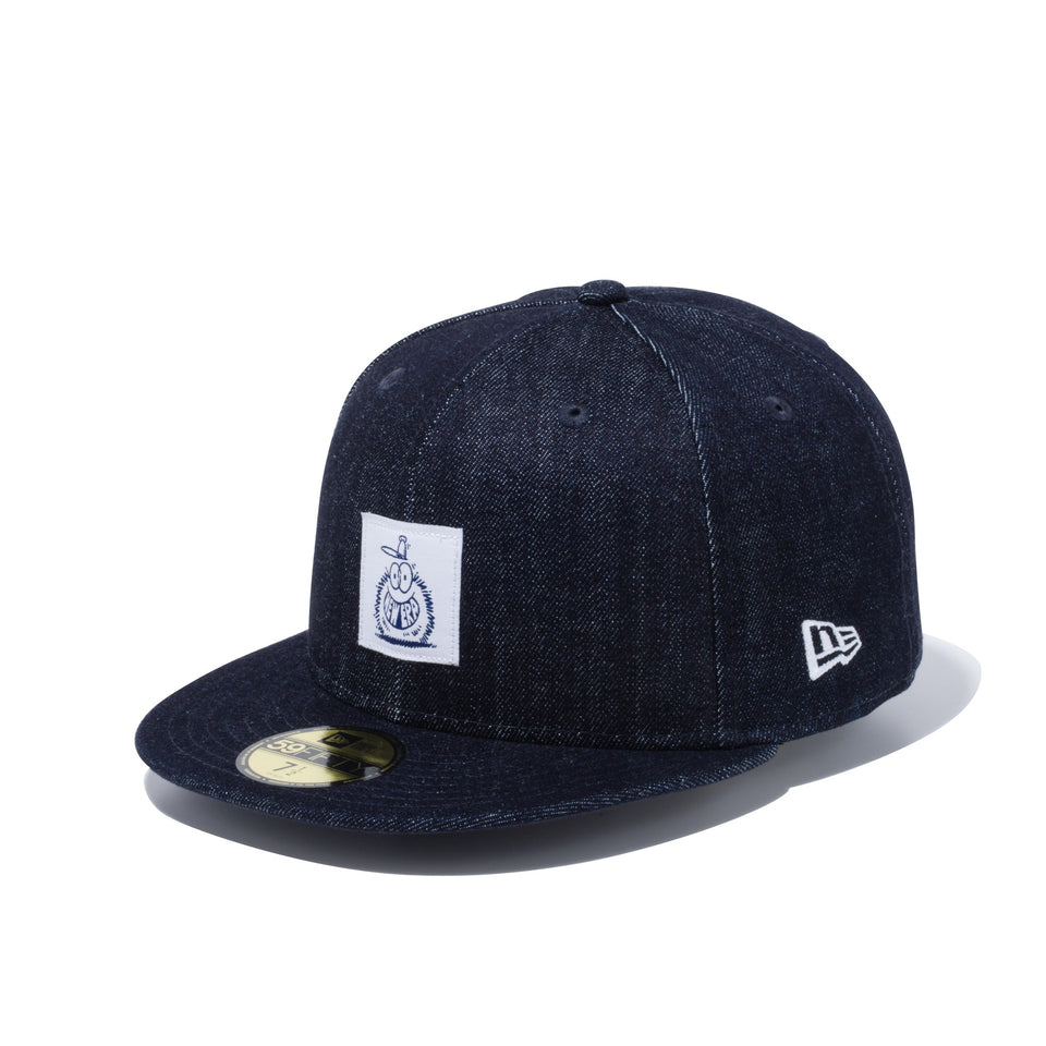 59FIFTY Kevin Lyons ケヴィン・ライオンズ NEW ERA オリジナルロゴ ウーブンラベル ジャパンデニム インディゴ