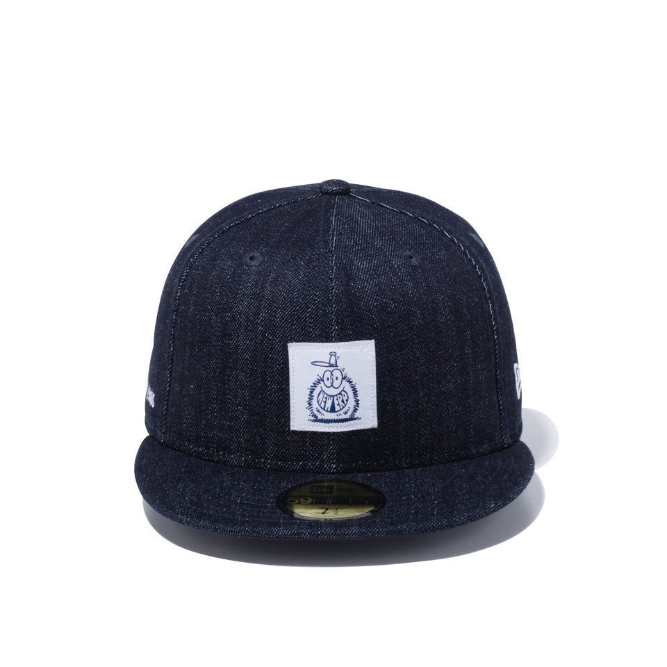 59FIFTY Kevin Lyons ケヴィン・ライオンズ NEW ERA オリジナルロゴ ウーブンラベル ジャパンデニム インディゴ