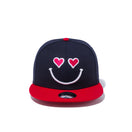 Youth 9FIFTY スマイル ネイビー × ストロベリー/スノーホワイト スカーレットバイザー