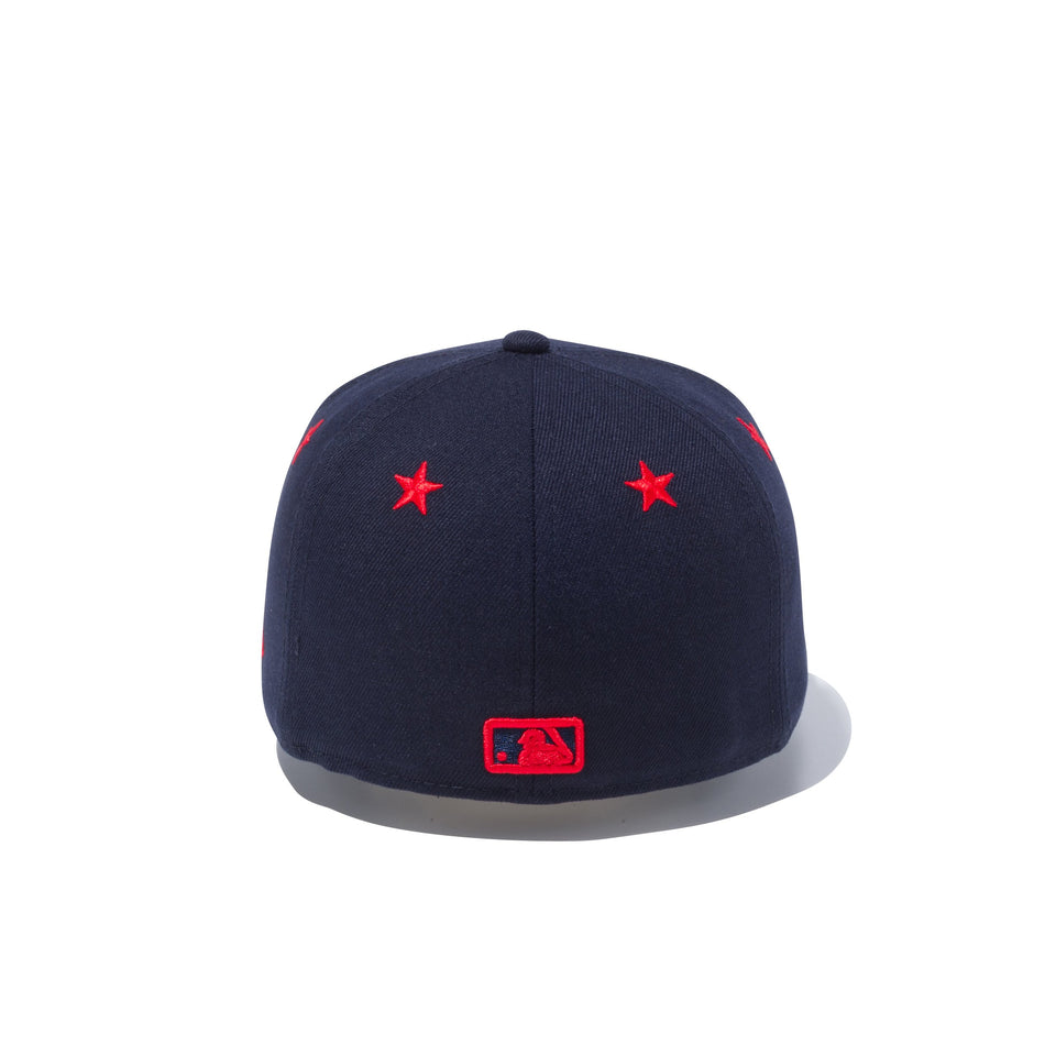 Kid's 59FIFTY Star Eyelets ニューヨーク・ヤンキース ブラック × ラディアントレッド