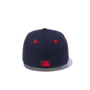 Kid's 59FIFTY Star Eyelets ニューヨーク・ヤンキース ブラック × ラディアントレッド