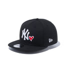 9FIFTY With Heart ニューヨーク・ヤンキース ブラック × スノーホワイト / ラディアントレッド