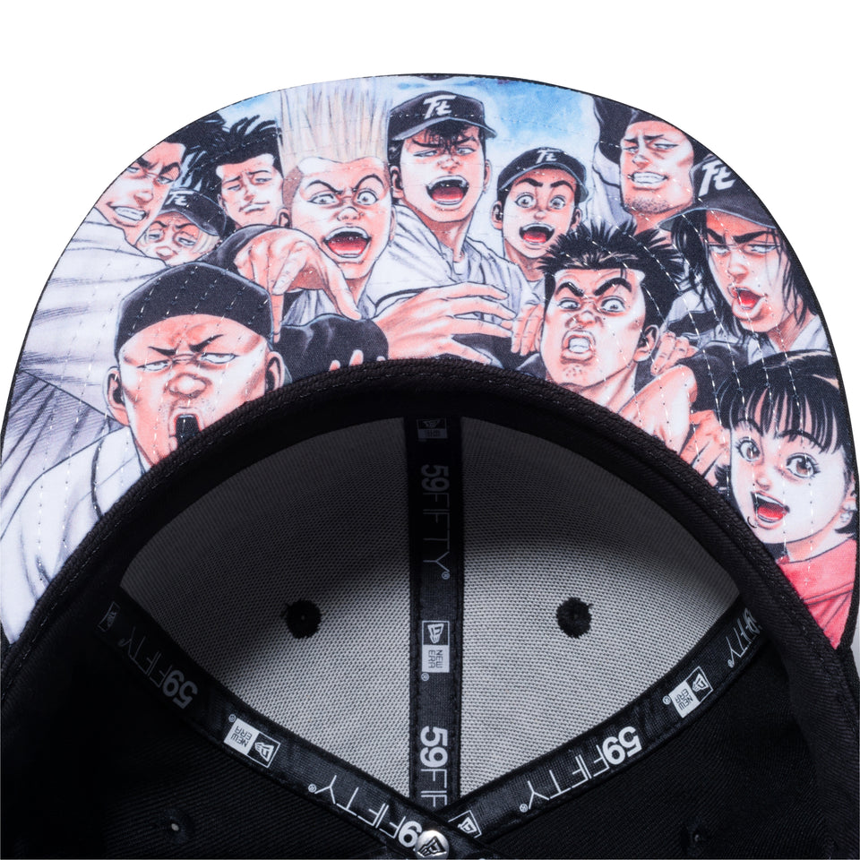 59FIFTY ROOKIES ルーキーズ タイトルロゴ ブラック プリントアンダーバイザー