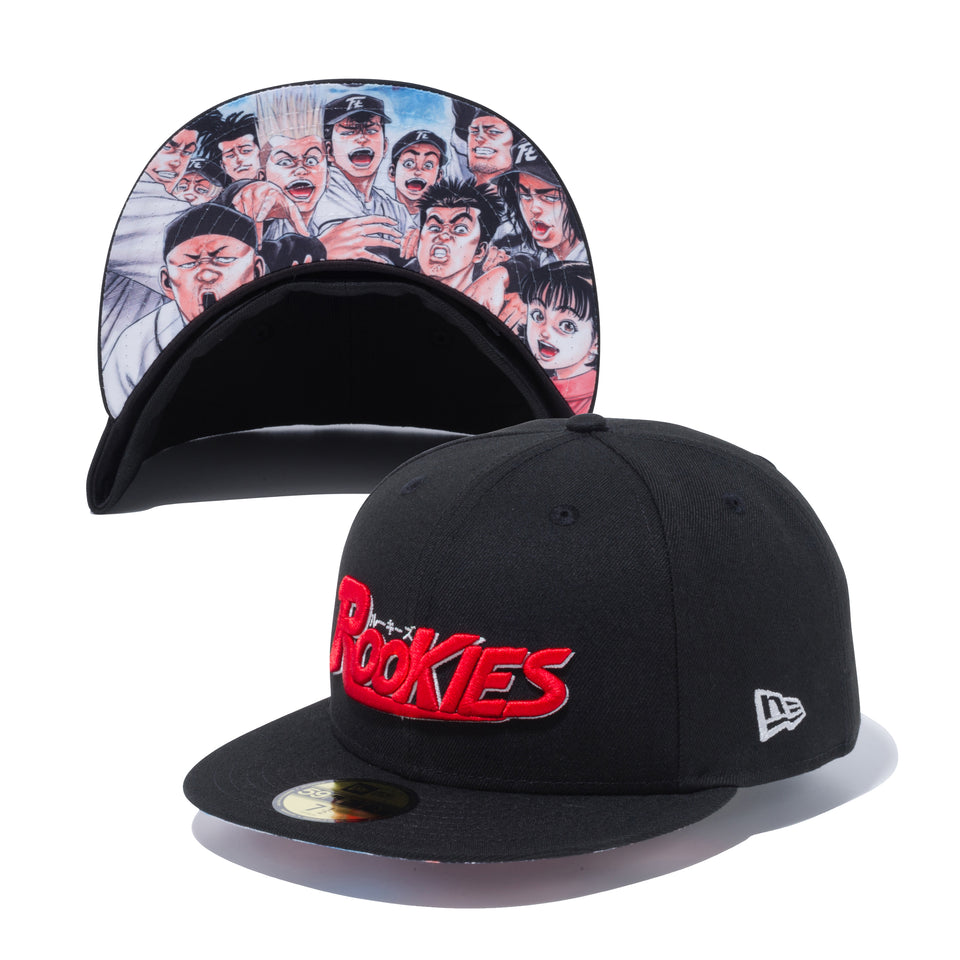 59FIFTY ROOKIES ルーキーズ タイトルロゴ ブラック プリントアンダーバイザー