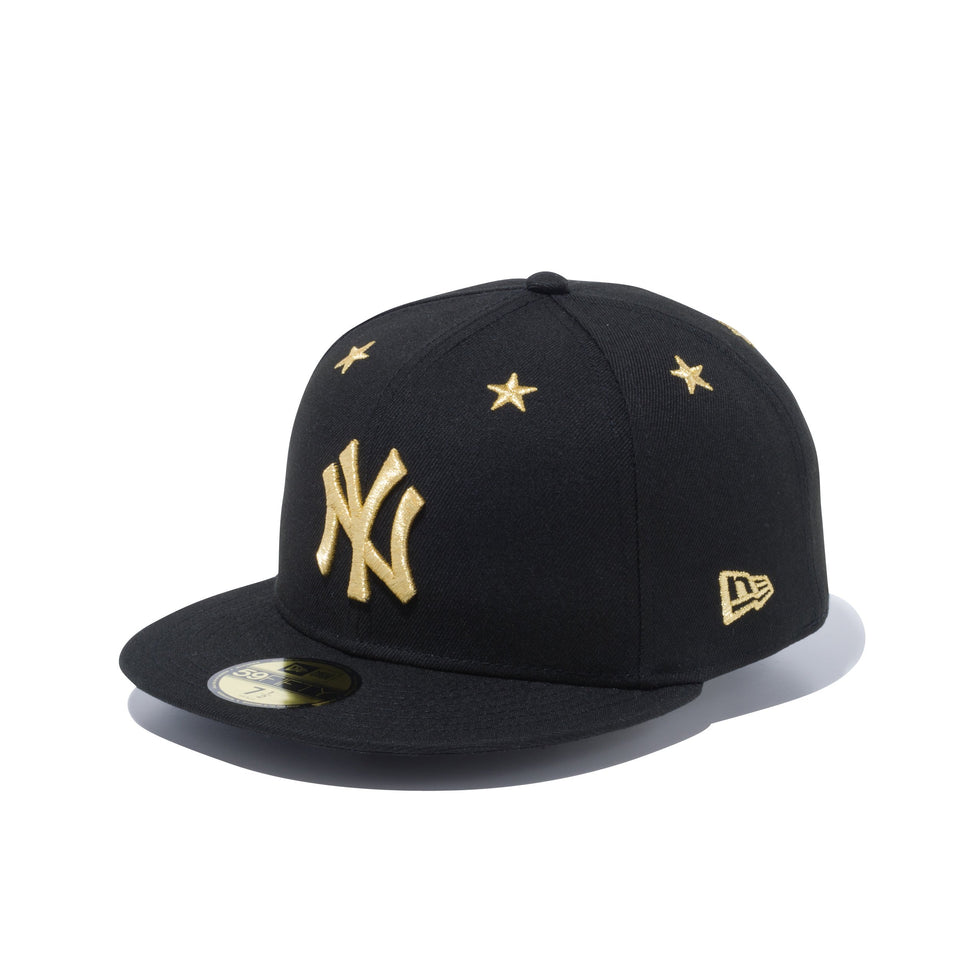 59FIFTY Star Eyelets ニューヨーク・ヤンキース ブラック × メタリックゴールド