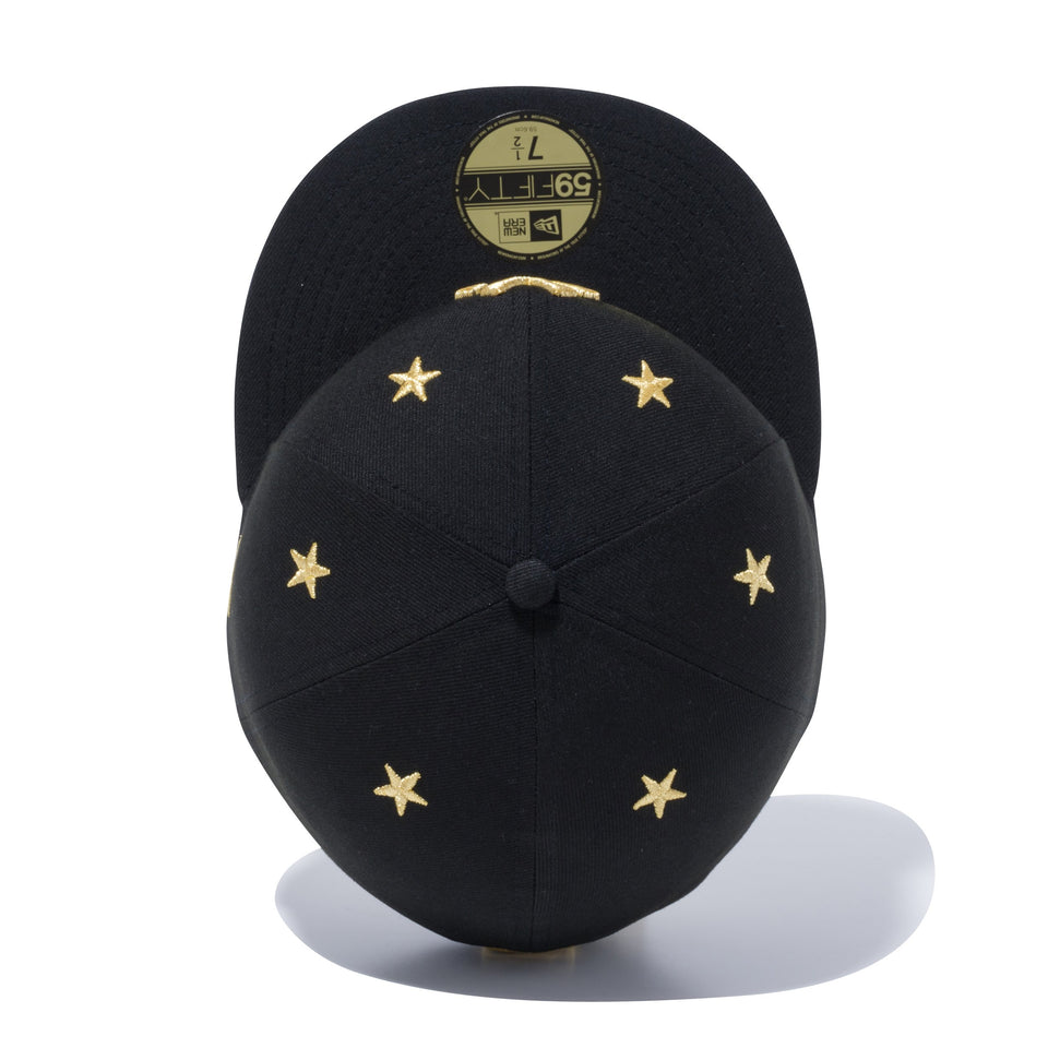 59FIFTY Star Eyelets ニューヨーク・ヤンキース ブラック × メタリックゴールド