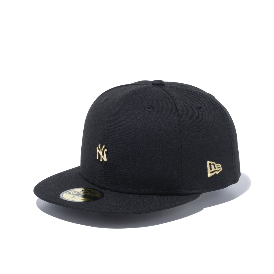 59FIFTY ニューヨーク・ヤンキース メタルミニロゴ ブラック × ゴールド