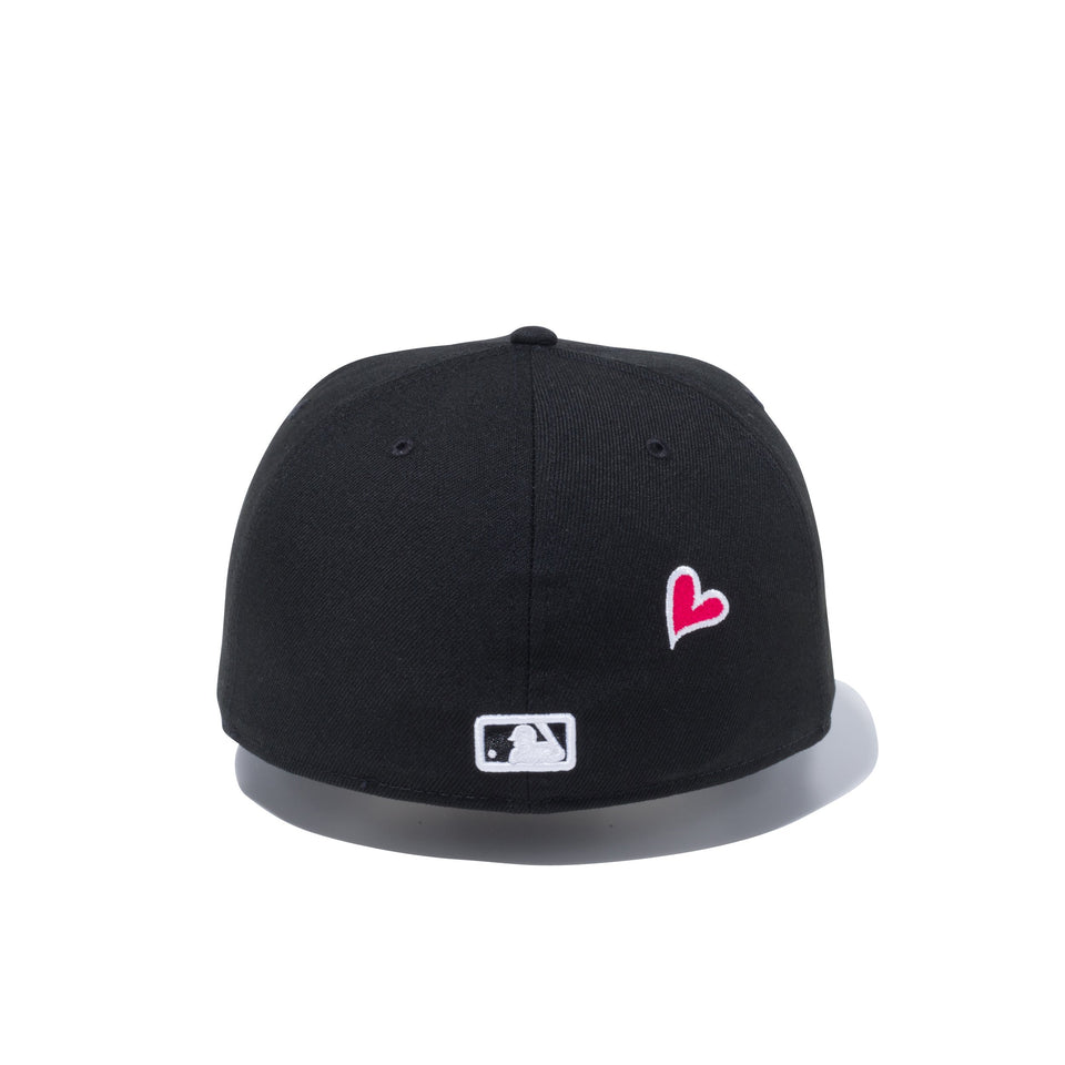 59FIFTY With Heart ニューヨーク・ヤンキース ブラック × スノーホワイト / ストロベリー