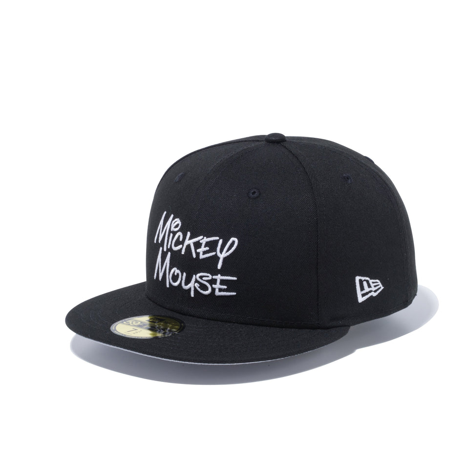 59FIFTY ディズニーミッキーマウス サイン ブラック × スノーホワイト