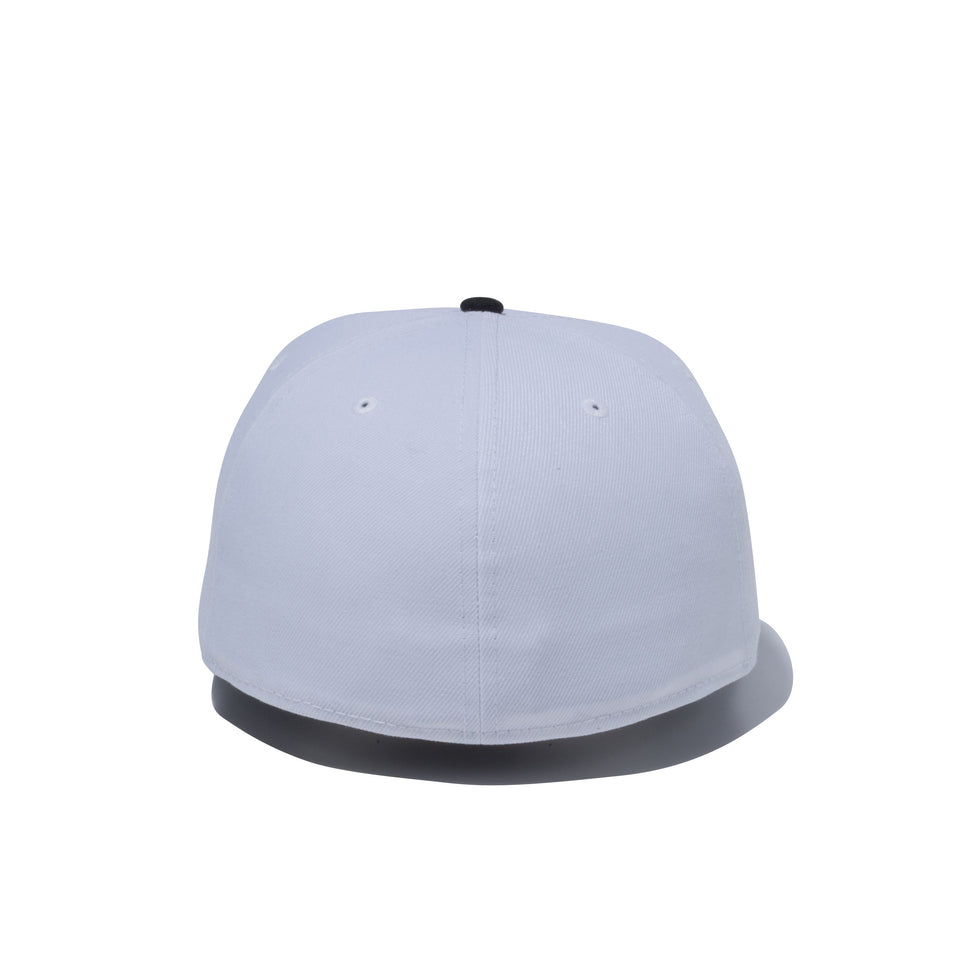 59FIFTY ビッグフラッグ ホワイト × メタリックゴールド ブラックバイザー