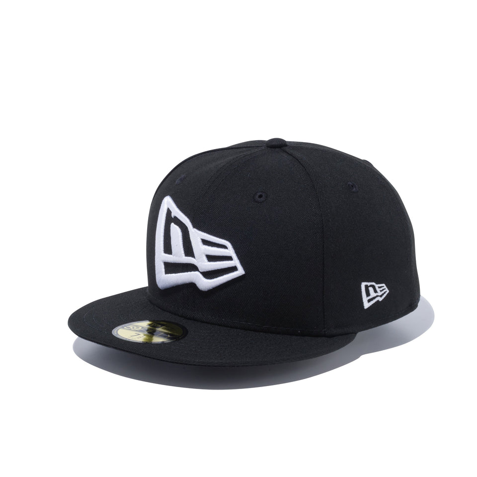 59FIFTY ビッグフラッグ ブラック × スノーホワイト