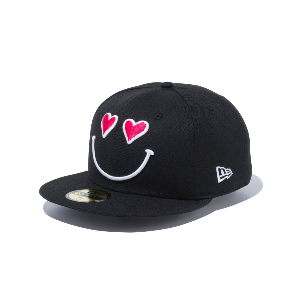 59FIFTY スマイル ブラック × ストロベリー/スノーホワイト