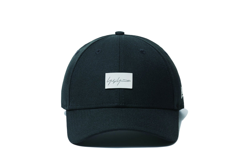 9FORTY Yohji Yamamoto SS20 メタルバッヂ ブラック シグネチャーロゴ アンダーバイザー
