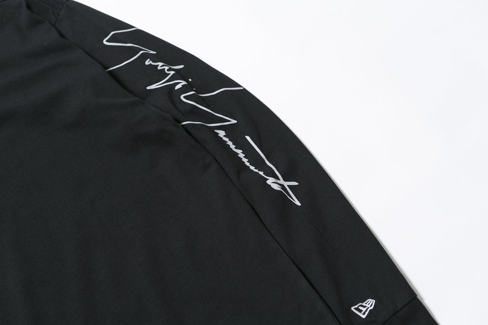 長袖 コットン Tシャツ Yohji Yamamoto SS20 シグネチャーロゴ ブラック レギュラーフィット