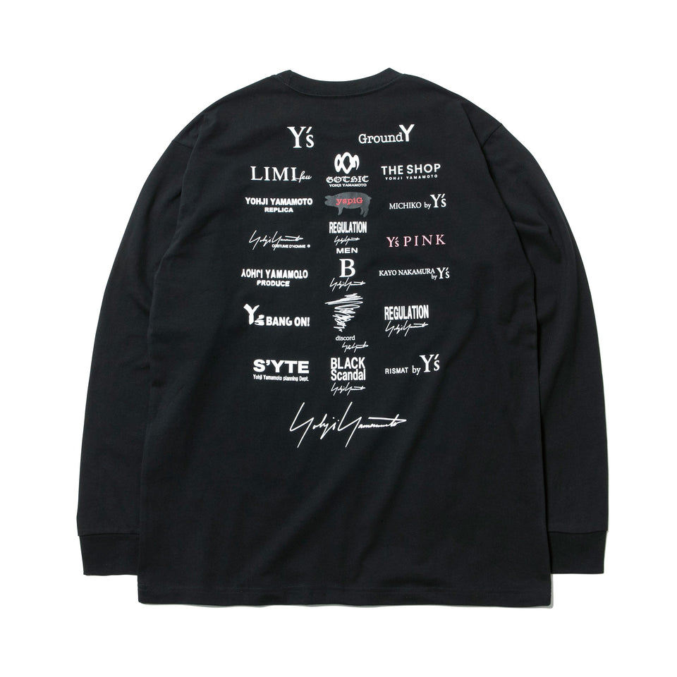 長袖 コットン Tシャツ SS20 Yohji Yamamoto Inc. ブラック