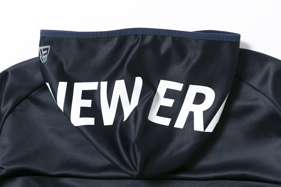 ウォームアップジャケット フードロゴ タイガーストライプラインカモネイビー × ホワイト 【 Performance Apparel 】