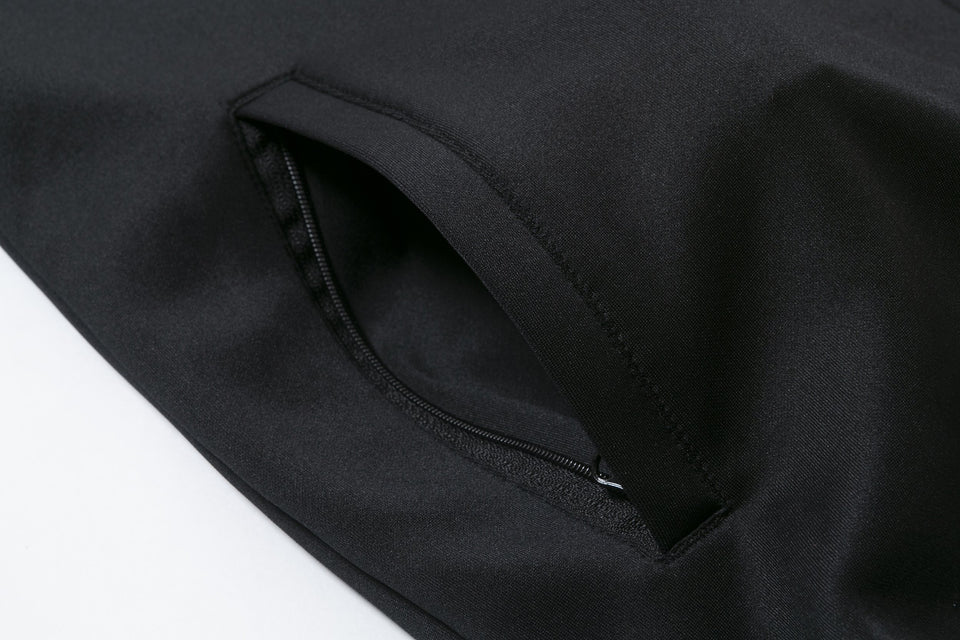 ウォームアップジャケット フードロゴ ブラック × ホワイト 【 Performance Apparel 】