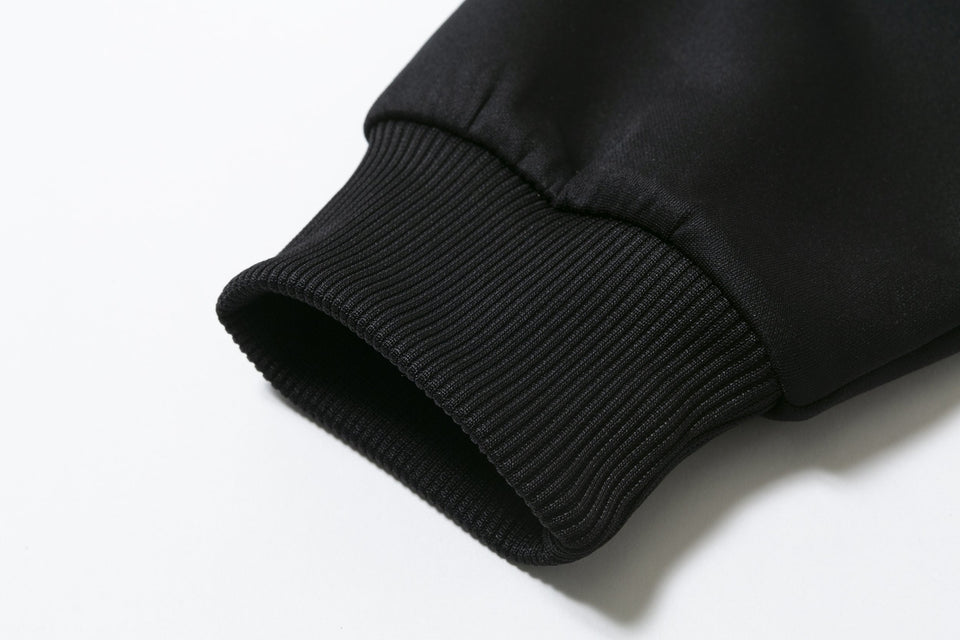ウォームアップジャケット フードロゴ ブラック × ホワイト 【 Performance Apparel 】
