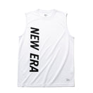 テック タンクトップ バーチカル ニューエラ ホワイト × ブラック 【 Performance Apparel 】