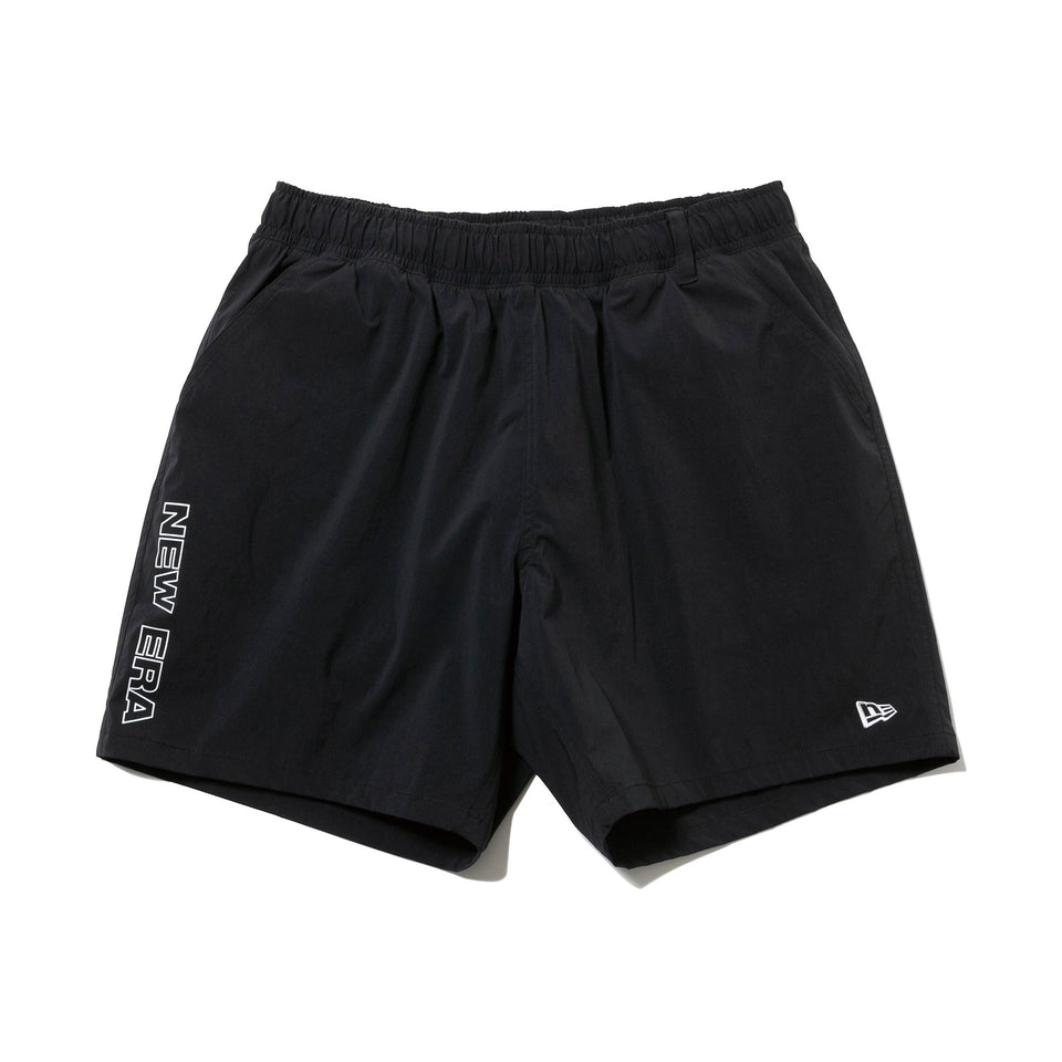 トラックハーフパンツ ニューエラ ワードマーク ブラック 【NEW ERA WORKOUT】