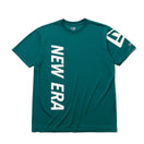 テック Tシャツ バーチカル ニューエラ シェイディッドグリーン × ホワイト 【 Performance Apparel 】
