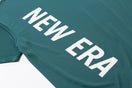 テック Tシャツ バーチカル ニューエラ シェイディッドグリーン × ホワイト 【 Performance Apparel 】