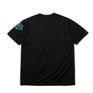 テック Tシャツ バーチカル ニューエラ ブラック × シェイディッドグリーン 【 Performance Apparel 】
