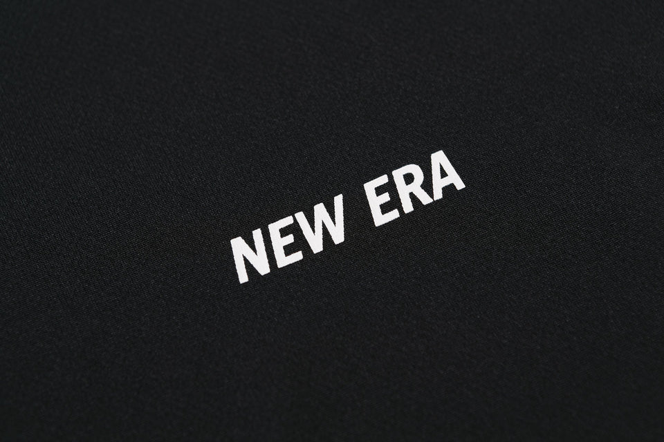 テック Tシャツ リアロゴ ニューエラ ブラック × ホワイト 【 Performance Apparel 】