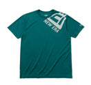 テック Tシャツ ドットフラッグ ショルダー シェイディッドグリーン × ホワイト 【 Performance Apparel 】