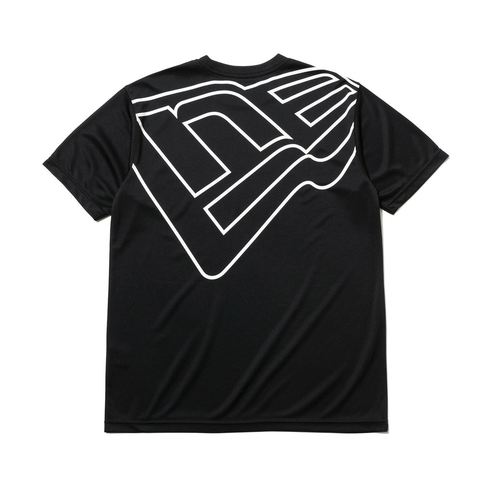 ラッシュ Tシャツ ニューエラ ワードマーク & リア ビッグフラッグ ブラック 【NEW ERA WORKOUT】