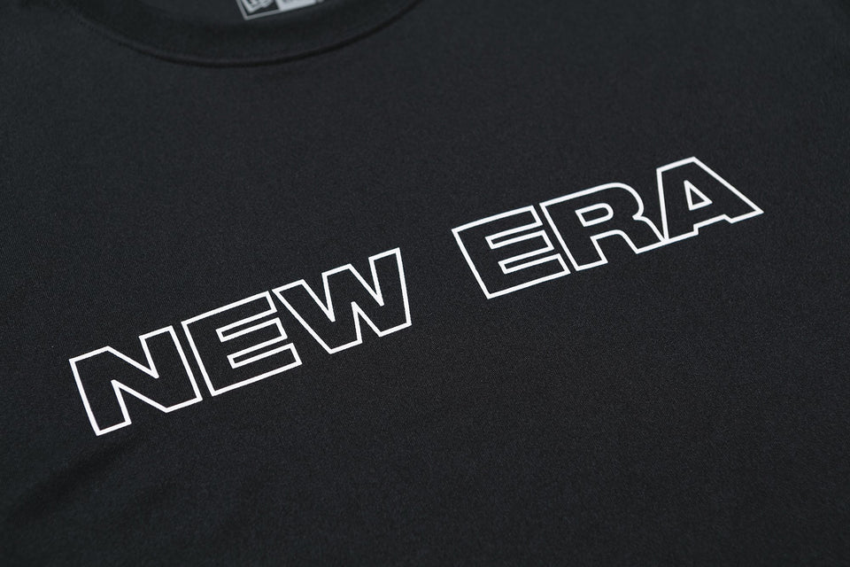 ラッシュ Tシャツ ニューエラ ワードマーク & リア ビッグフラッグ ブラック 【NEW ERA WORKOUT】