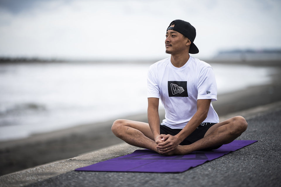 ラッシュ Tシャツ ボックス フラッグロゴ ニューエラ ワードマーク ブラック 【NEW ERA WORKOUT】