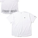 オーバーサイズド パフォーマンス Tシャツ フラッグ & リア ニューエラ ワードマーク ラウンド ホワイト 【NEW ERA WORKOUT】