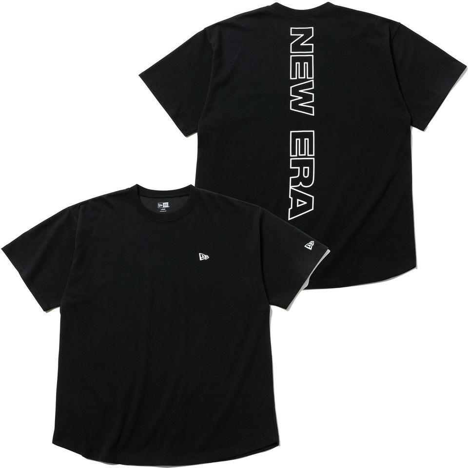 オーバーサイズド パフォーマンス Tシャツ フラッグ & リア ニューエラワードマーク ブラック 【NEW ERA WORKOUT】
