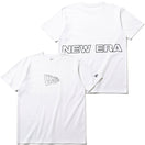 パフォーマンス Tシャツ アウトライン フラッグ & リア ニューエラワードマーク ホワイト 【NEW ERA WORKOUT】
