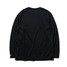 長袖 テックTシャツ ドットフラッグ ショルダー ブラック × ホワイト 【 Performance Apparel 】