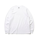 長袖 パフォーマンス Tシャツ アウトラインフラッグ & ワードマークスリーブ ホワイト 【NEW ERA WORKOUT】