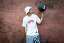 オンコート テックTシャツ バスケットボール NEW ERA ロゴ ホワイト 【NEW ERA BASKETBALL】