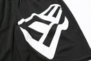 スウェットショートパンツ フラッグロゴ ブラック 【NEW ERA BASKETBALL】
