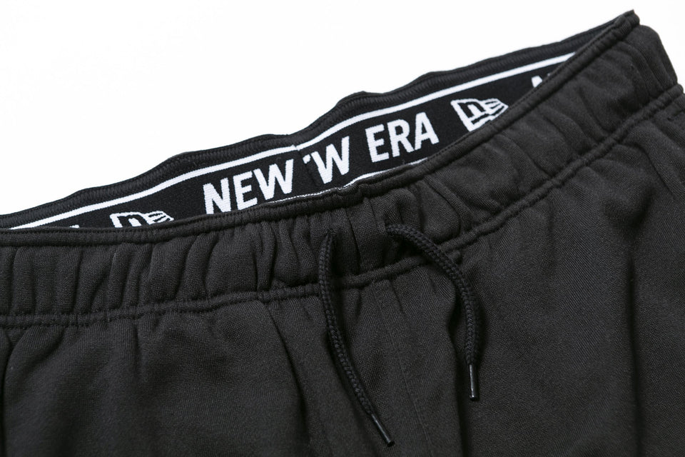 スウェットショートパンツ フラッグロゴ ブラック 【NEW ERA BASKETBALL】