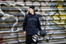 スウェットショートパンツ フラッグロゴ ブラック 【NEW ERA BASKETBALL】