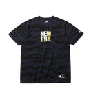 パフォーマンス Tシャツ スクエアニューエラ ロゴ タイガーストライプカモネイビー 【NEW ERA BASKETBALL】