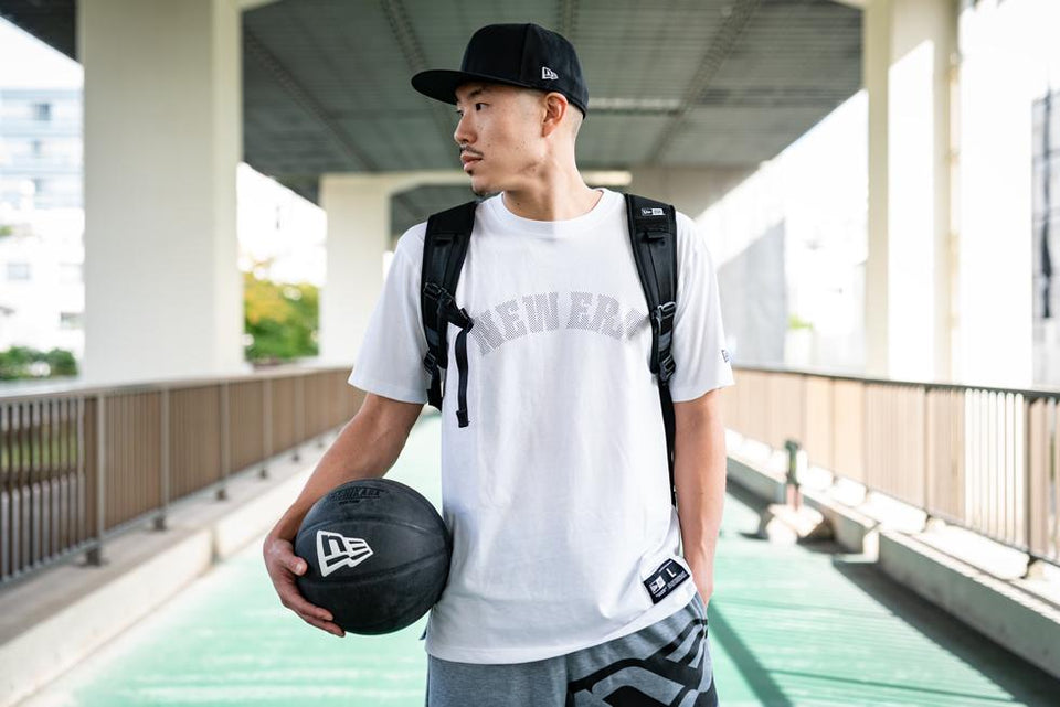 パフォーマンス Tシャツ NEW ERA ロゴ ホワイト 【NEW ERA BASKETBALL】