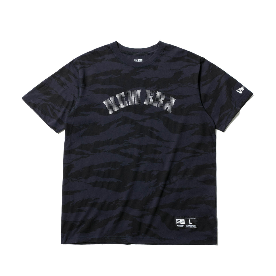 パフォーマンス Tシャツ NEW ERA ロゴ タイガーストライプカモネイビー 【NEW ERA BASKETBALL】