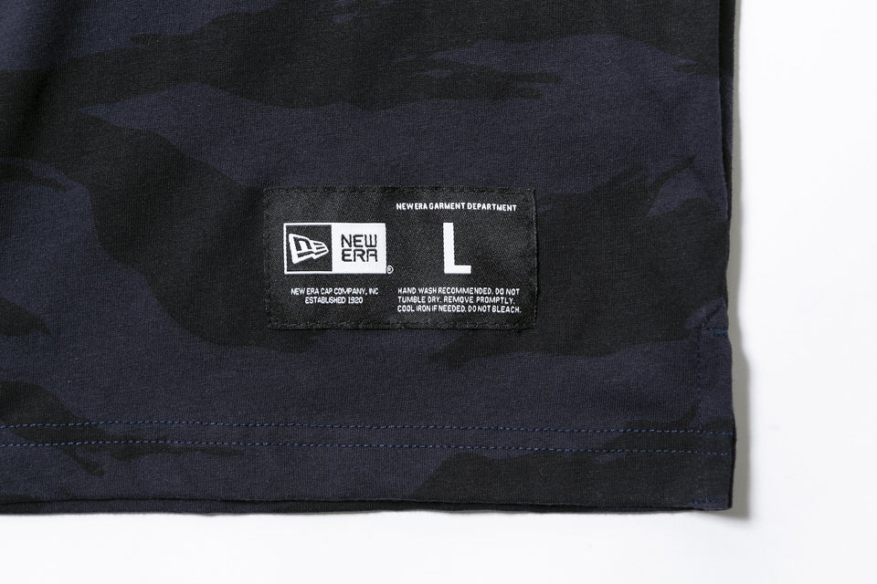 パフォーマンス Tシャツ NEW ERA ロゴ タイガーストライプカモネイビー 【NEW ERA BASKETBALL】