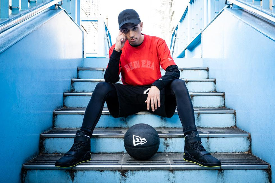 パフォーマンス Tシャツ NEW ERA ロゴ レッド 【NEW ERA BASKETBALL】