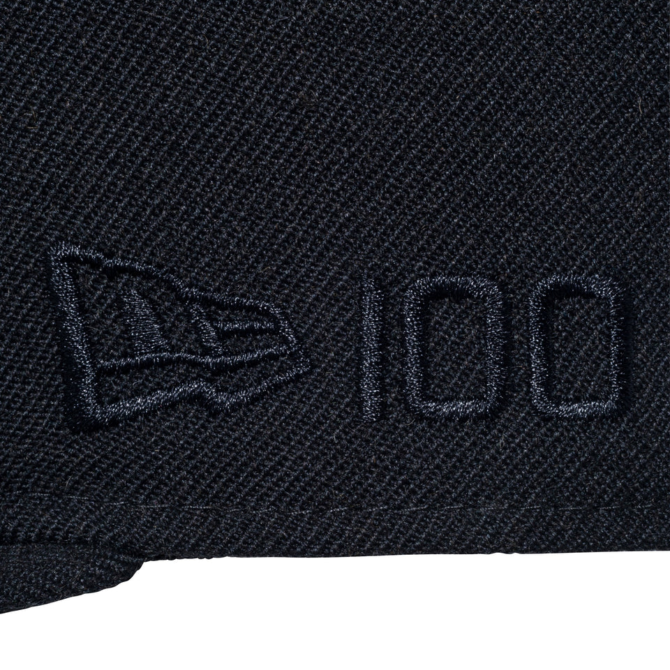 【ストア限定】 59FIFTY ニューヨーク・ヤンキース ニューエラ 100周年ロゴ サイド ブラック × ブラック 【100th Monthly Limited】