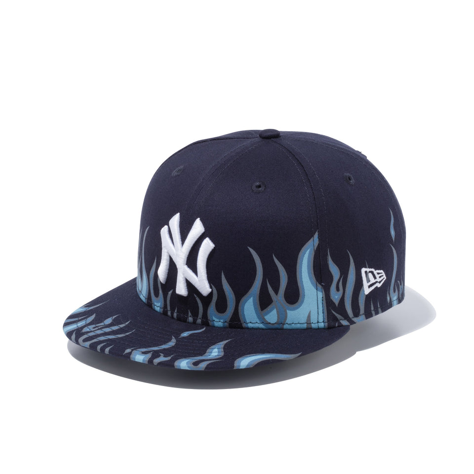 9FIFTY ファイヤーパターン ニューヨーク・ヤンキース ネイビー × スノーホワイト
